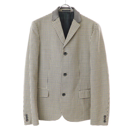 kolor カラー 16AW ガンクラブチェックウールテーラードジャケット 16WCM-J08109 ベージュ系 2 【中古】 ITVJ512S1FKO kolor カラー 16AW ガンクラブチェックウールテーラードジャケット 16WCM-J08109 ベージュ系 2 【中古】 ITVJ512S1FKO