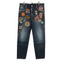 DSQUARED2 ディースクエアード 22AW BRED JEAN マルチワッペンデニムパンツ S74LB0800 インディゴ 50 【中古】 ITAJXTBBRA7E(4)