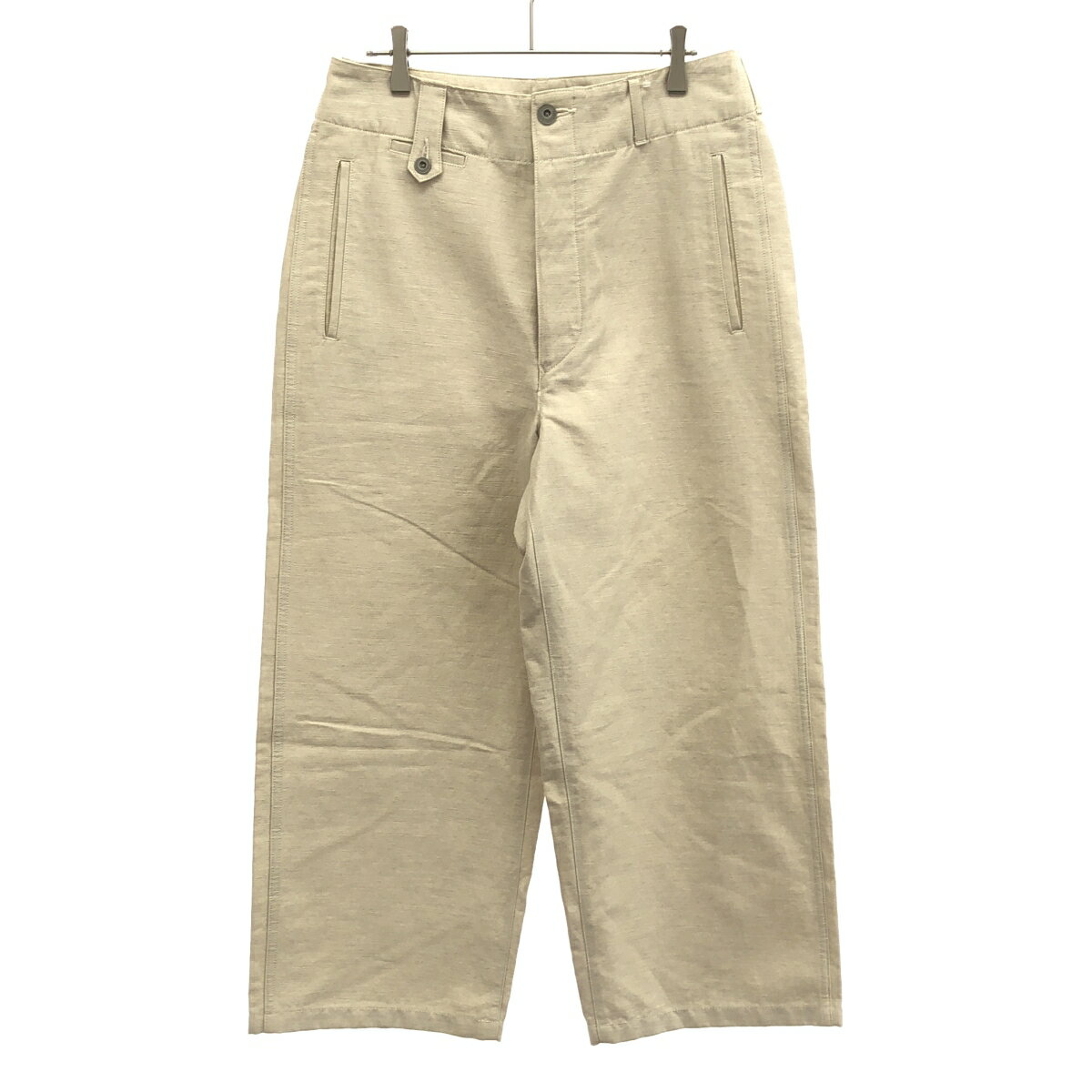 ULTERIOR アルテリア 21SS C/L TWILL MILITARY WIDE TROUSERS コットンリネンツイルミリタリー ワイド..