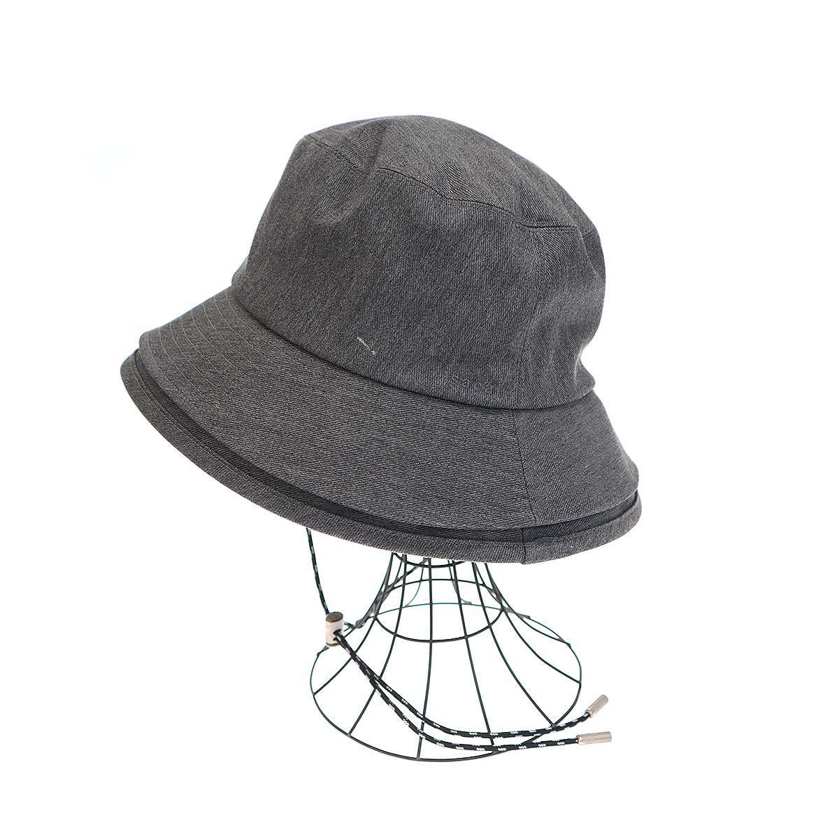 sacai サカイ レイヤードバケットハット 22-0414S グレー 3 【中古】 ITQVLIMD3EM8