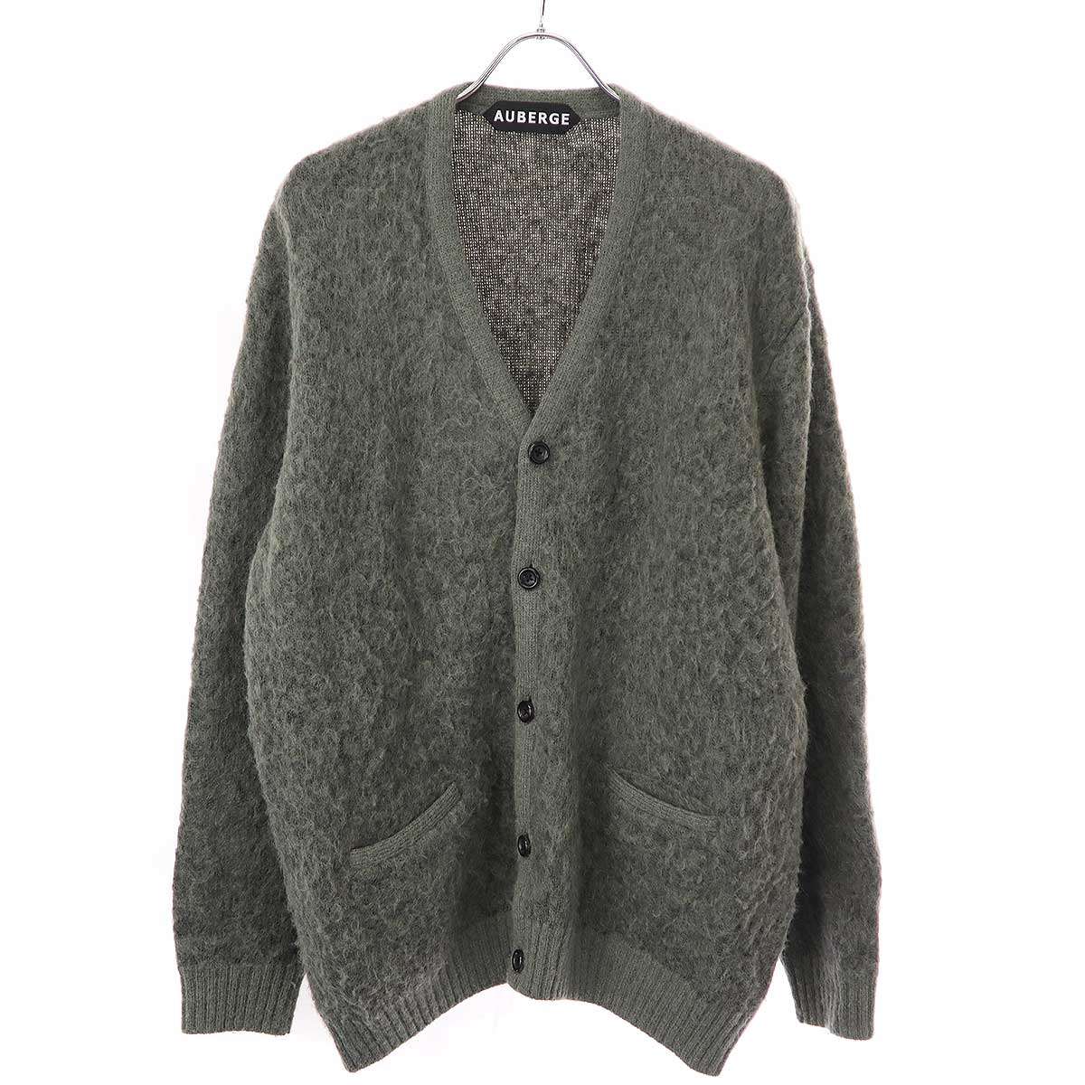 AUBERGE オーベルジュ 23AW KURT アルパカニットカーディガン グリーン 44 【中古】 ITGBXPGHJOJ4