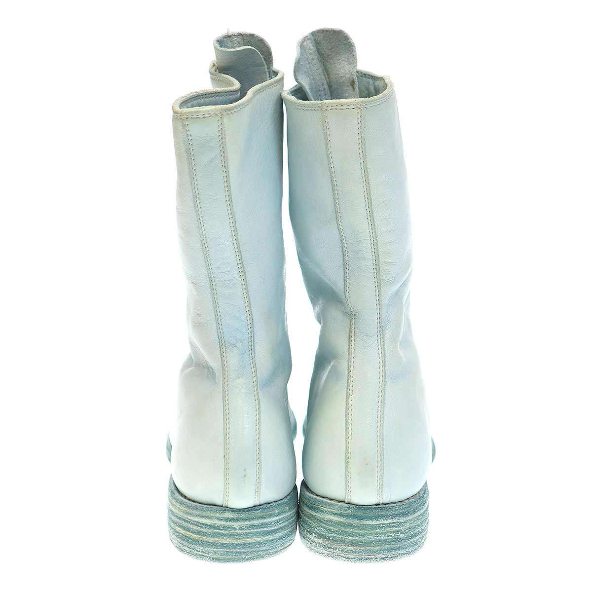 GUIDI グイディ 310 フロントジップ ホースレザーブーツ ブルー系 37 1/2 【中古】 ITNQJ8G9XOHK