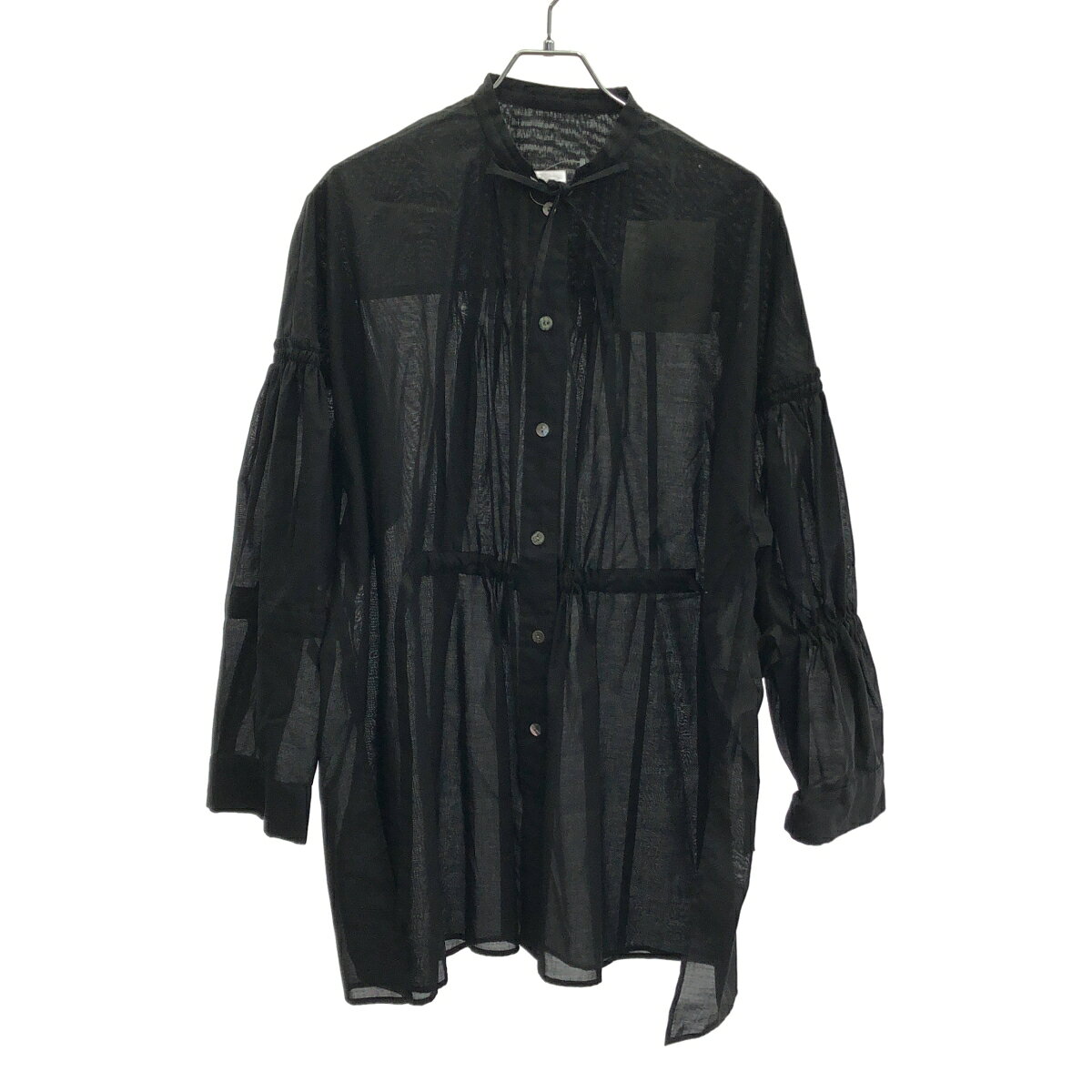 Rakuten - ENFOLD エンフォルド 22AW COローン China BLOUSE ブラウス 300FA230-1170 ブラック 38 【中古】 ITZR4TL7H6ZK