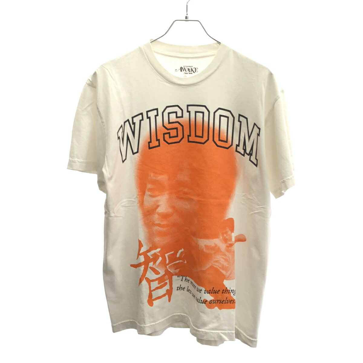 乐天商城 - AWAKE NY アウェイクニューヨーク Wisdom T-Shirt プリントTシャツ ホワイト M 【中古】 ITIXVNP86I9M