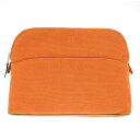 HERMES エルメス Bolide Pouch MM ボリード キャンバスポーチ オレンジ 【中古】 IT0TLJ2P1WL4|詳細画像