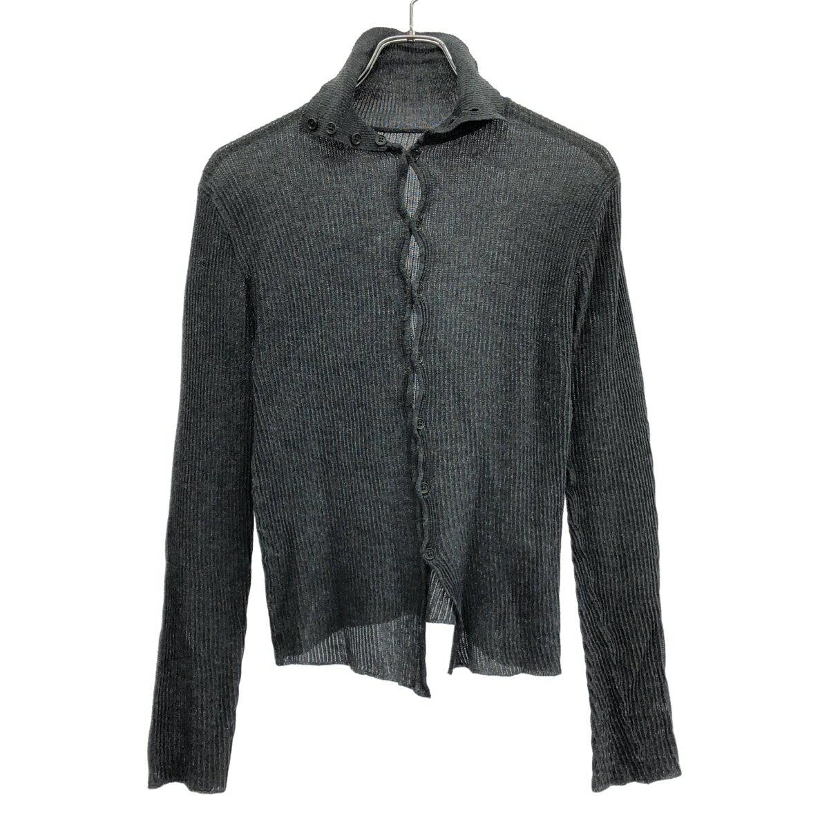 樂天商城 - RIM.ARK リムアーク Sheer rib knit tops シアーリブトップス 460HSL70-0110 グレー F 【中古】 IT2VBCJZFVQO