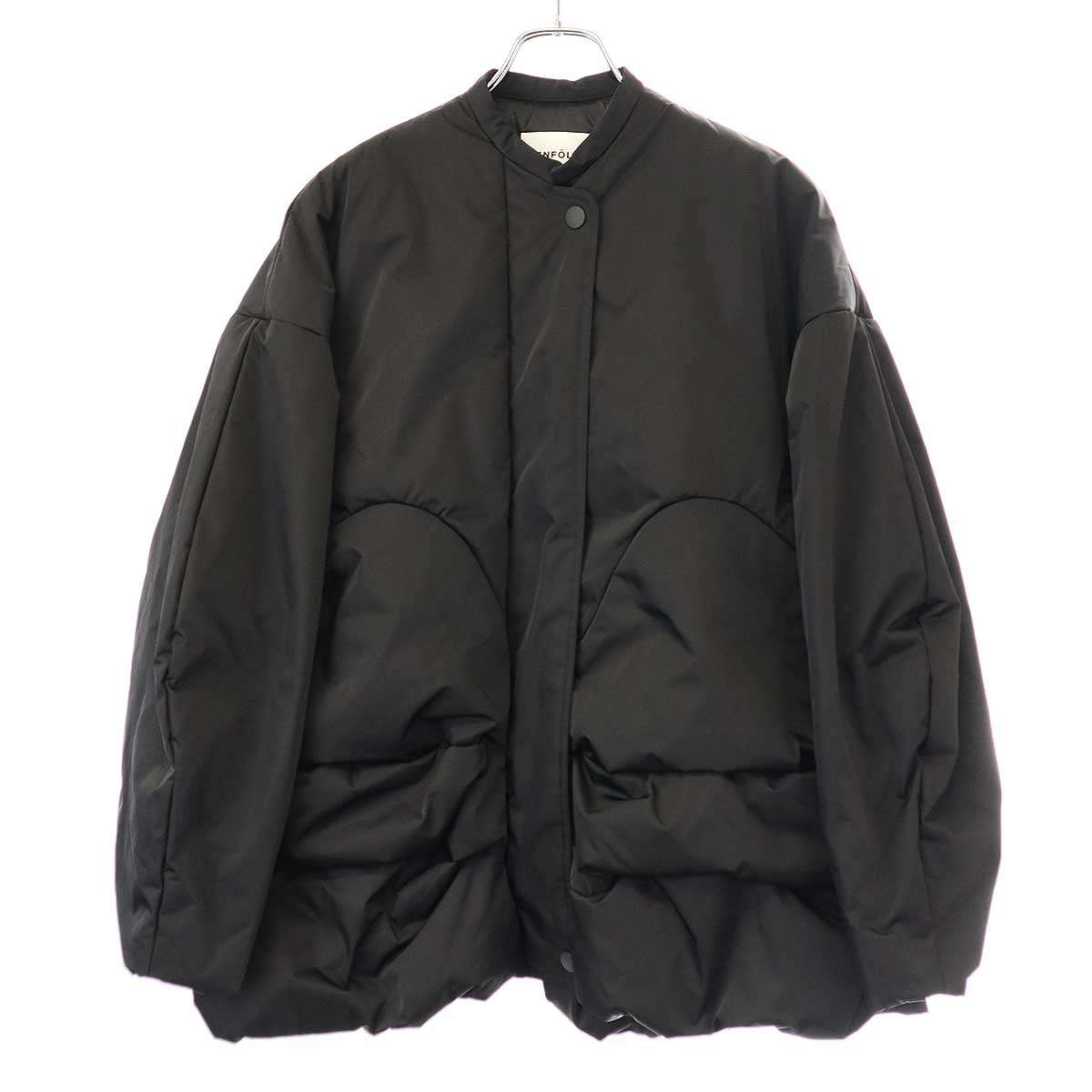 ENFOLD エンフォルド 24AW SOLID BLOUSON ソリッドパファーブルゾン 300HA130-0111 ブラック 38 【中古..