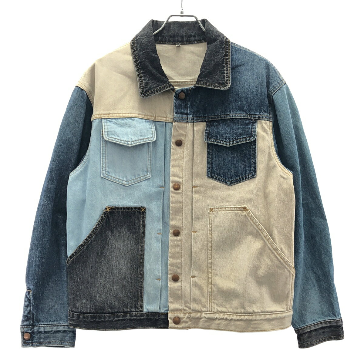 MODESCAPE ŷԾŹ㤨KHOKI å 23SS PATCHWORK DENIM JACKET ѥåǥ˥ॸ㥱å 23ss-jk-05 ߥå 1 š ITKBN3JF961OפβǤʤ20,711ߤˤʤޤ