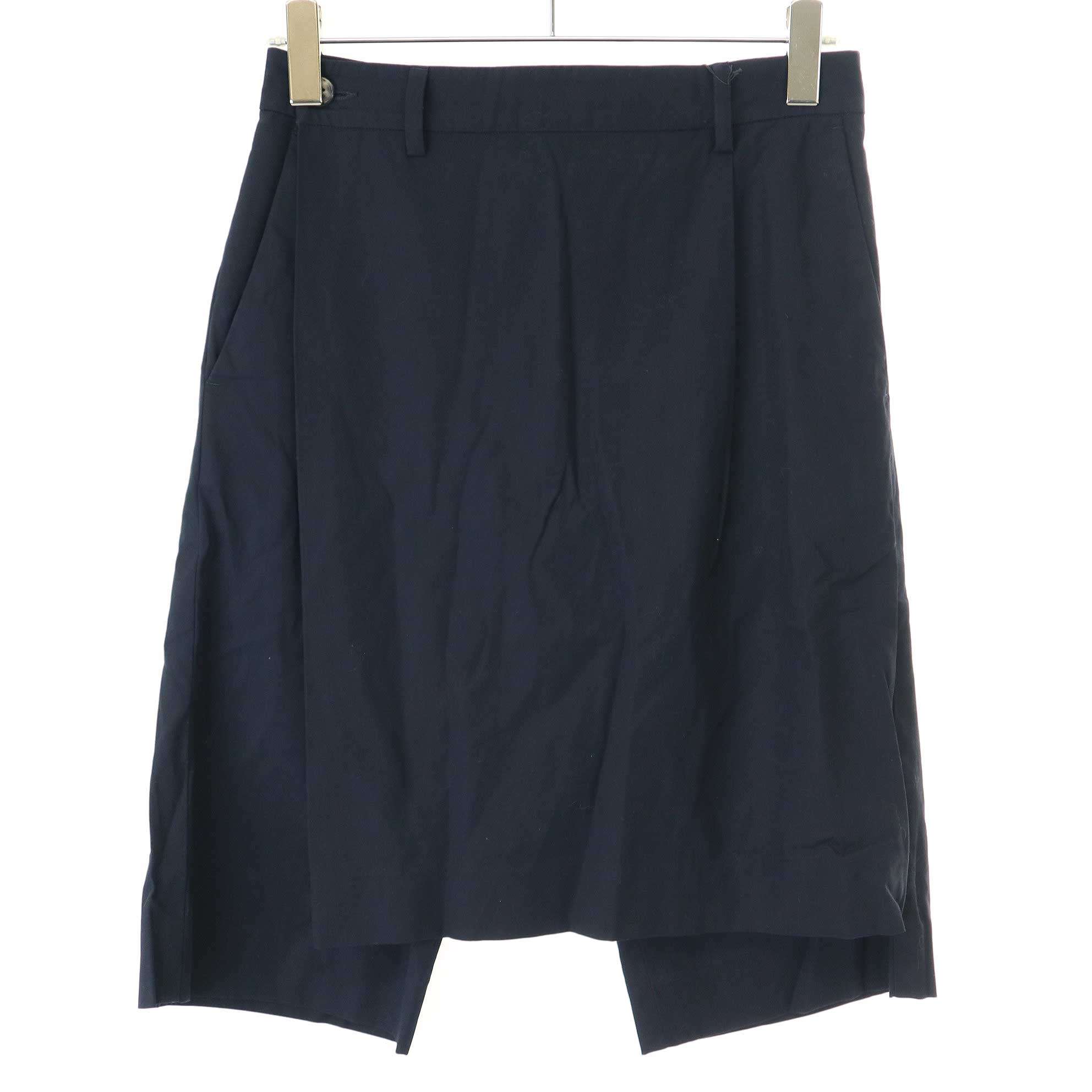 Rakuten - DRIES VAN NOTEN ドリスヴァンノッテン 22SS PARWIN ラップショートパンツ 221-020924-4284-509 ネイビー 44 【中古】 ITULE29F1C2S