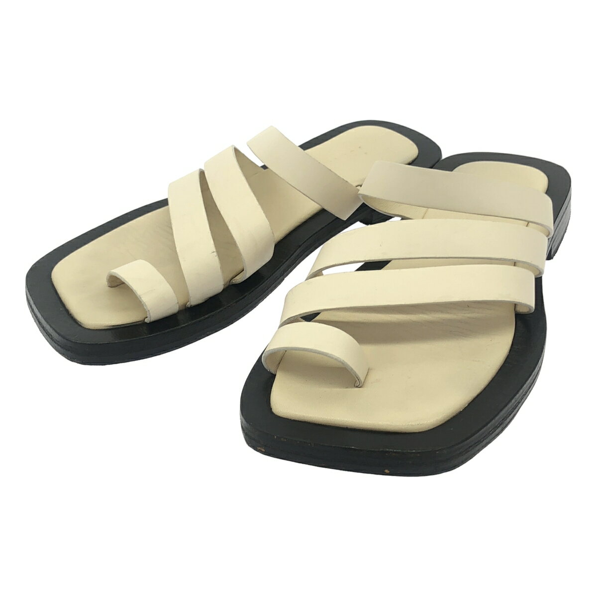 A.EMERY エーエメリー ザリアムサンダル アイボリー 37 【中古】 IT466AD2407M