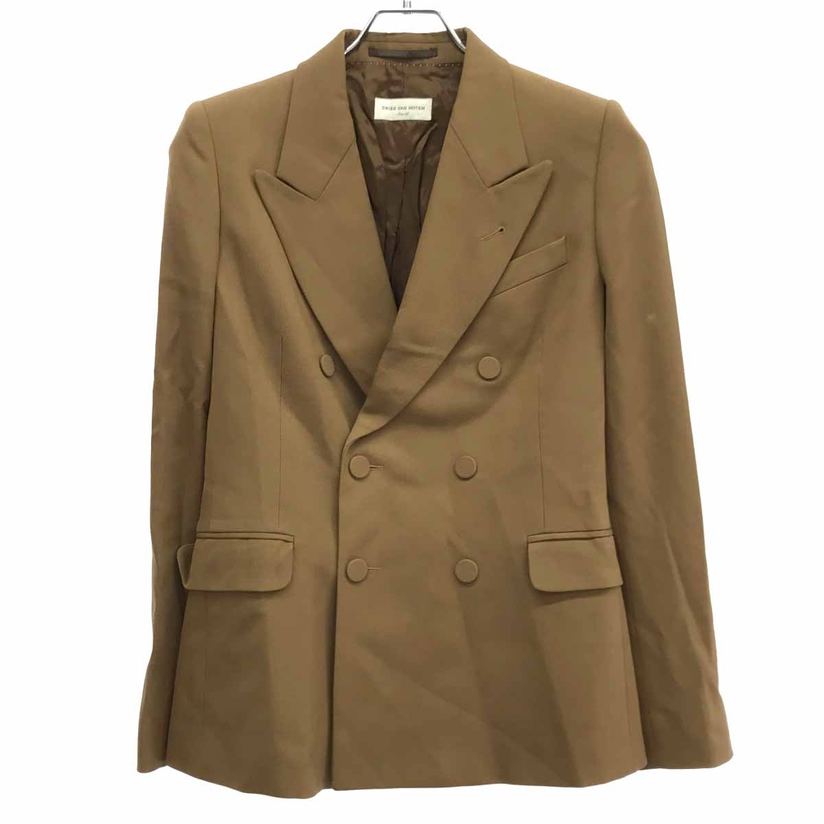 Rakuten - DRIES VAN NOTEN ドリスヴァンノッテン ダブルブレスト テーラードジャケット キャメル 36 【中古】 IT0YOGDR2SVF