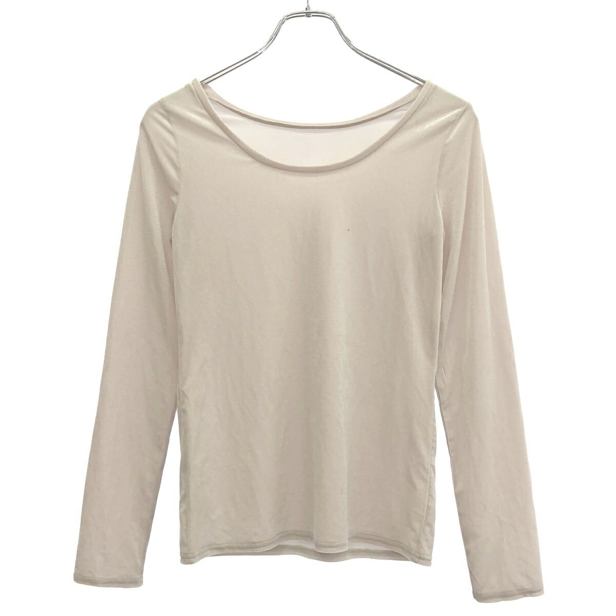 Rakuten - La TOTALITE ラ トータリテ 24AW 2wayネックベロアカットソー 24070140598140 グレージュ F 【中古】 ITTRO7LZ2OK4