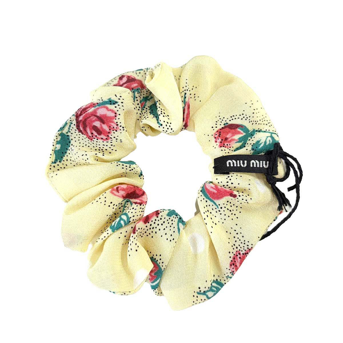 miu miu ミュウミュウ フラワーシルクヘアバンドセット 5IF205 アイボリー 【中古】 ITQJZW29G140