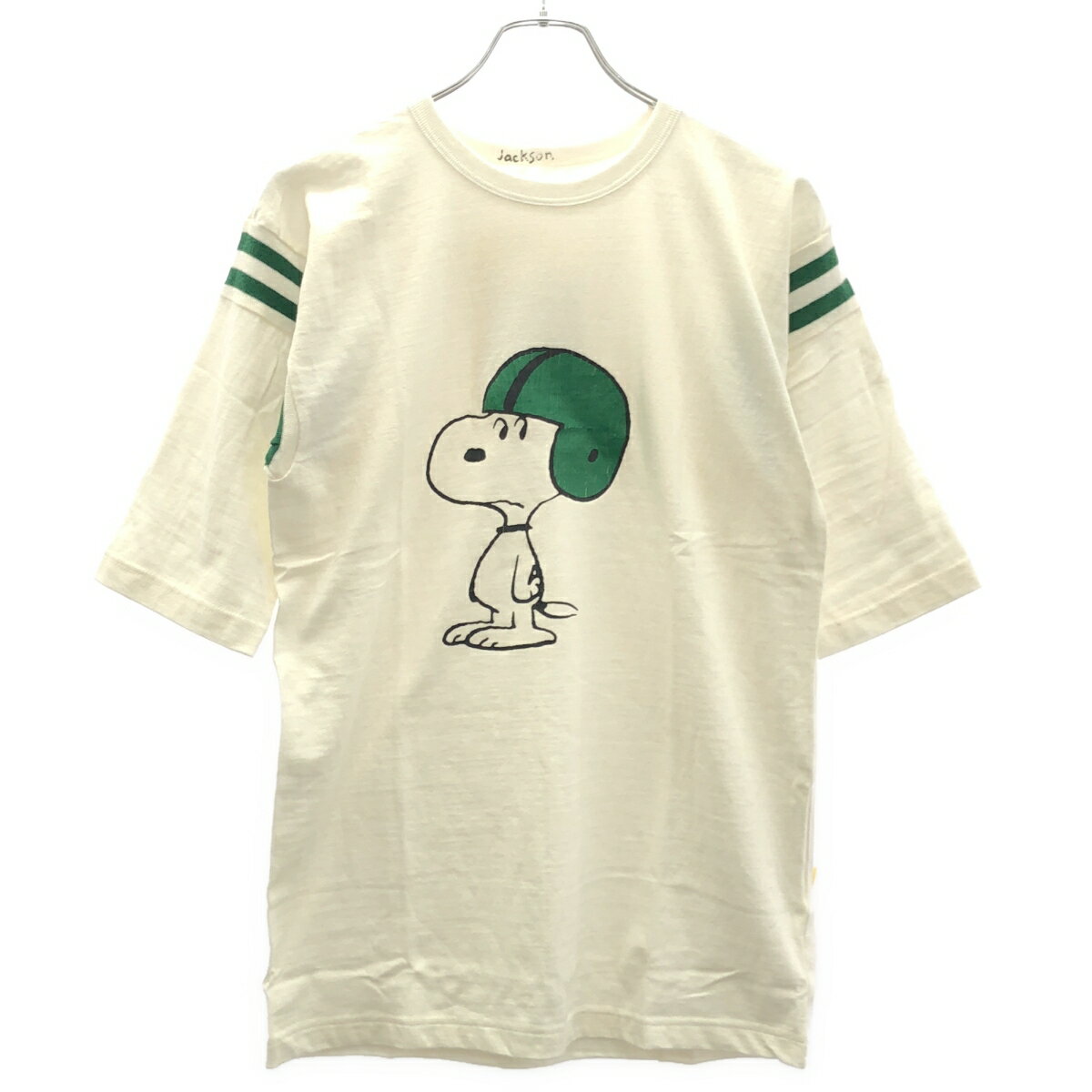 JACKSON MATISSE ジャクソンマティス SNOOPY FOOTBALL Tee スヌーピーフットボールTシャツ JM19SS071 ホワイト M 【中古】 ITF2D7N8R2UK
