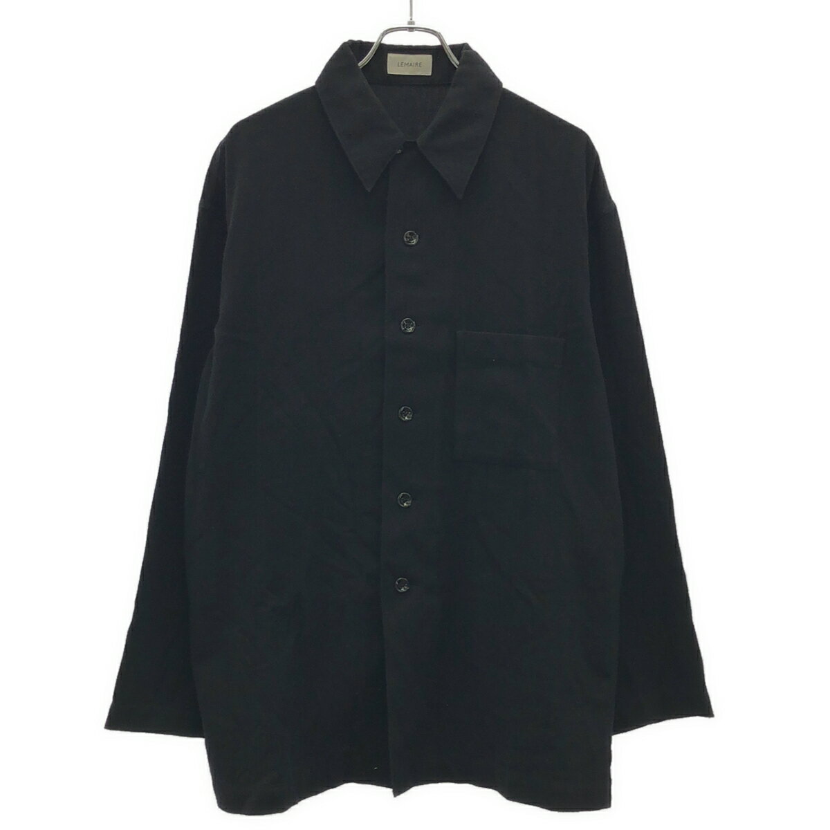 【購入前に連絡願います】LEMAIRE トップス ／ ITALY 古着 S 新品 LEMAIRE ルメール 22SS BUTTON NECK TOP コットンツイル ボタン