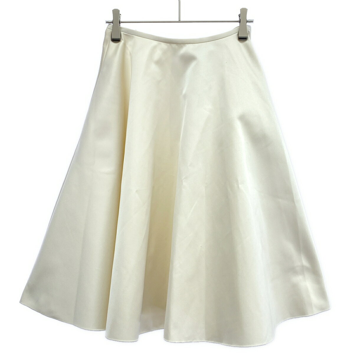 N°21 NUMERO VENTUNO ヌメロ ヴェントゥーノ 24AW サテンスカート P24IN2M C1125279 ホワイト 38 【中古】 IT1S0FQU6OJ7