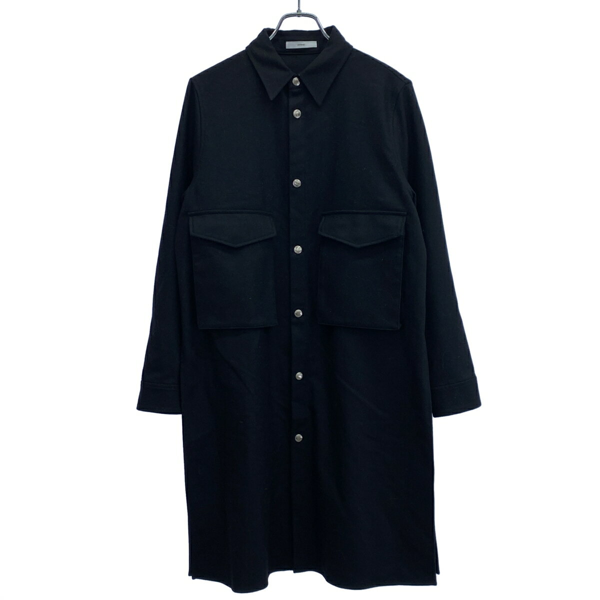 ASTRAET アストラット TWD ミリタリーロングシャツ 5421-299-0129 ブラック 【中古】 ITW251L2D9MS