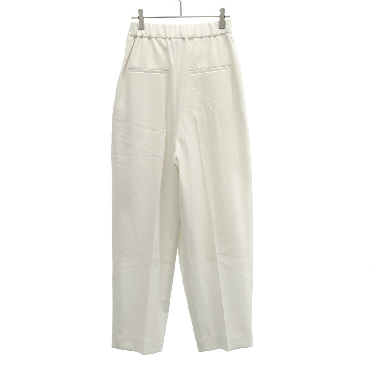 conte コンテ アシンメトリー タックパンツ 8514-144-0010 ホワイト 36 【中古】 IT4SZ9KUGKE8