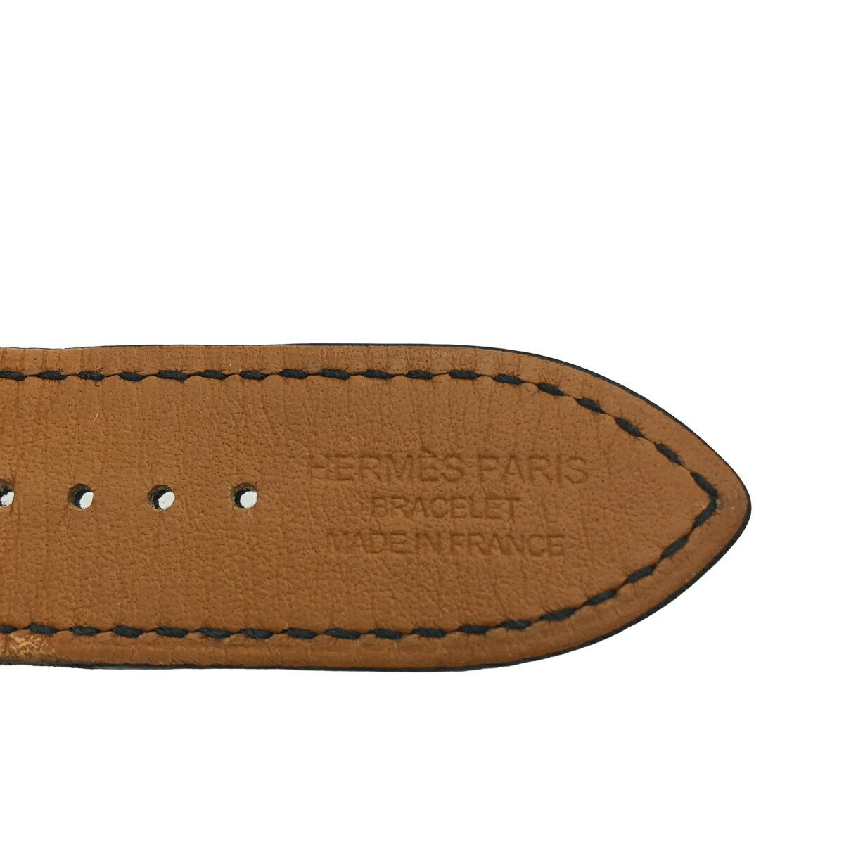 HERMES エルメス ノワールシンプルトゥール Apple Watch レザーベルト ブラック 【中古】 ITRX6RX9GB2L