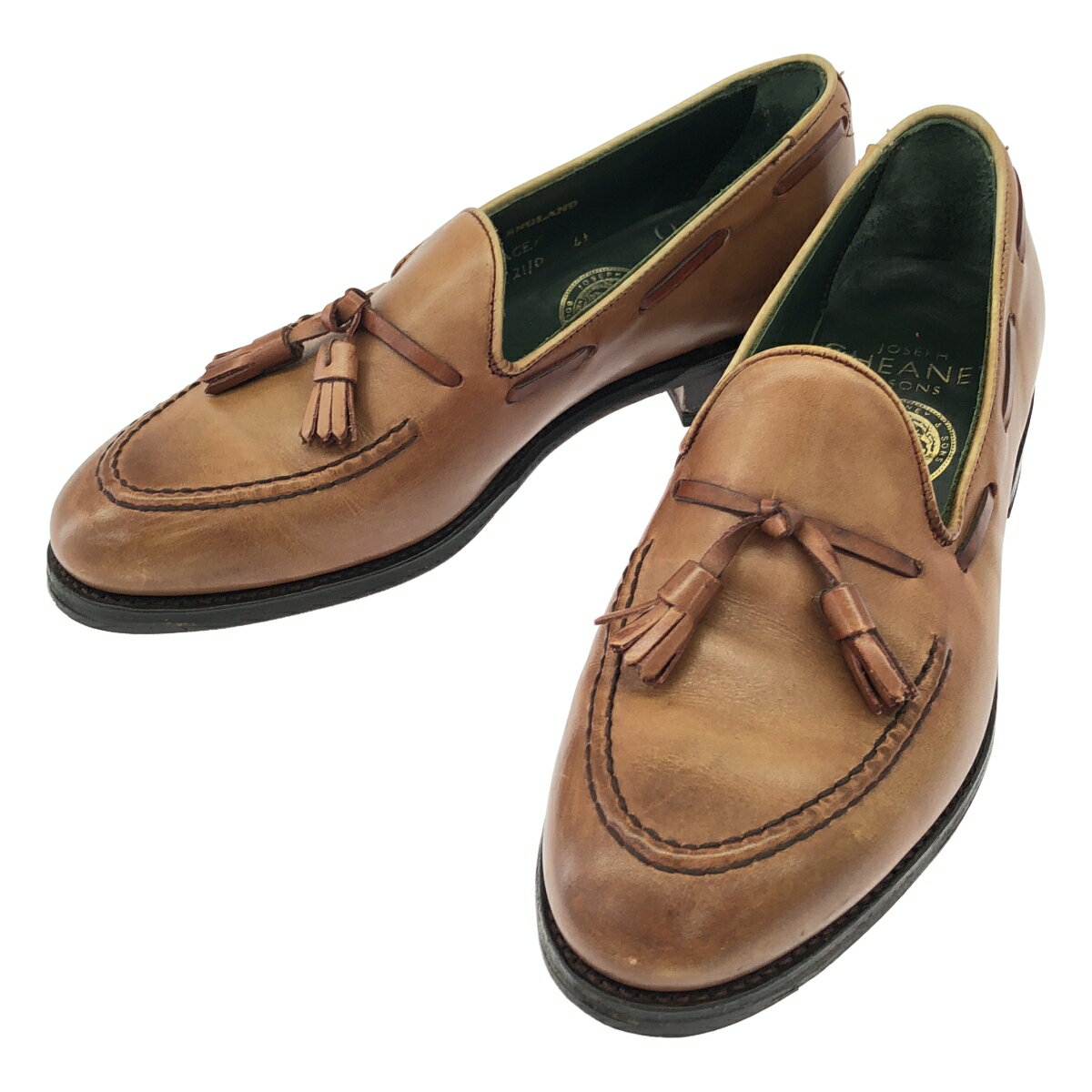 JOSEPH CHEANEY ジョセフ チーニー LACEY タッセルローファー シューズ 23921 ブラウン 41 【中古】 ITFNK6MMK7C0