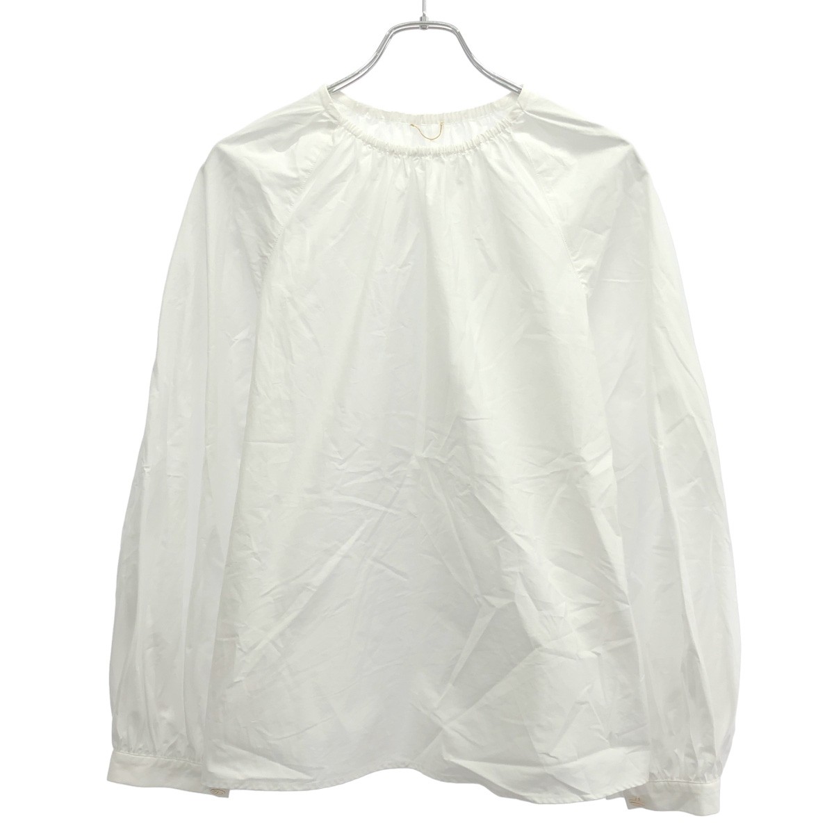 Deuxieme Classe ドゥーズィエム クラス 25SS Inspiring Blouse ギャザーブラウスシャツ 25-051-500-7030 ホワイト F 【中古】 IT0T5H7X0JSC