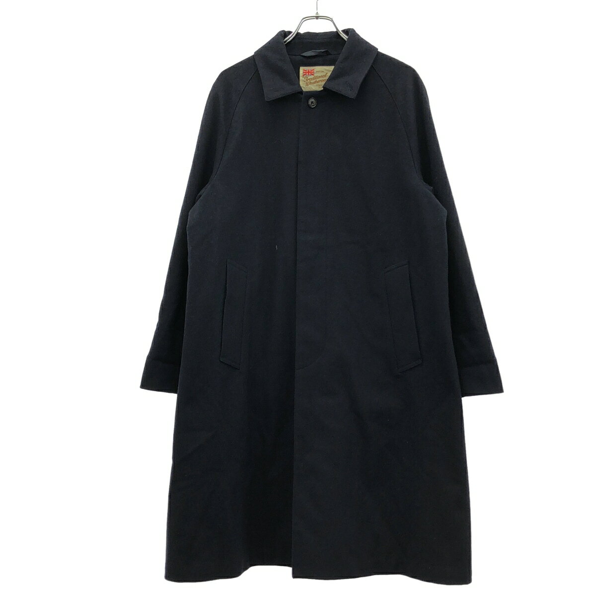 乐天商城 - Traditional Weather Wear トラディショナル ウェザーウェア MALTON マールトン ドロップショルダーステンカラーウールコート G162TMFCO0049FX ネイビー 38 【中古】 ITSHTFJQWAZG