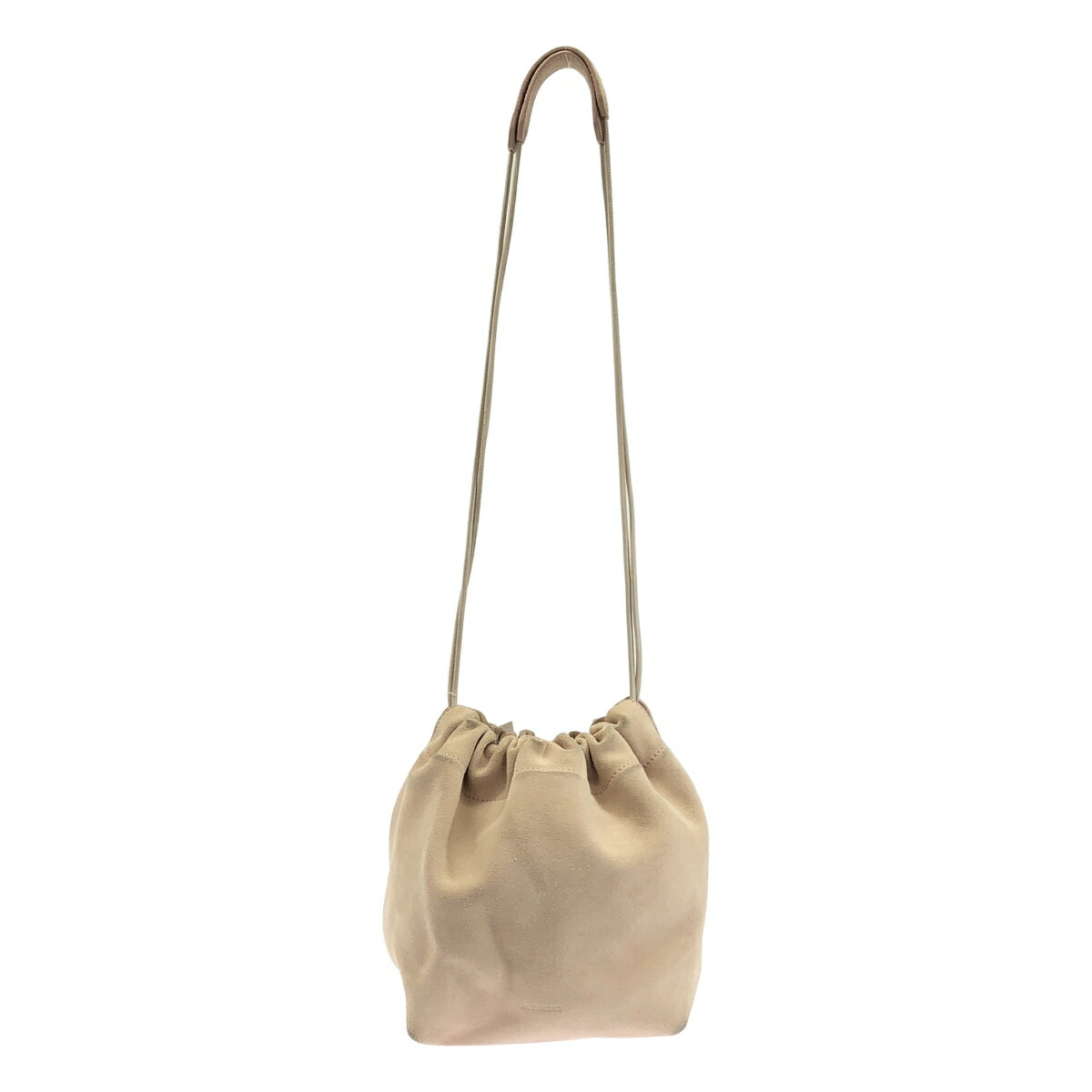 JIL SANDER ジルサンダー Dumpling Bag ダンプリング ドロースストリング スエード バッグ ピンク 【中古】 ITDQXMMFRZ6E(4.0)