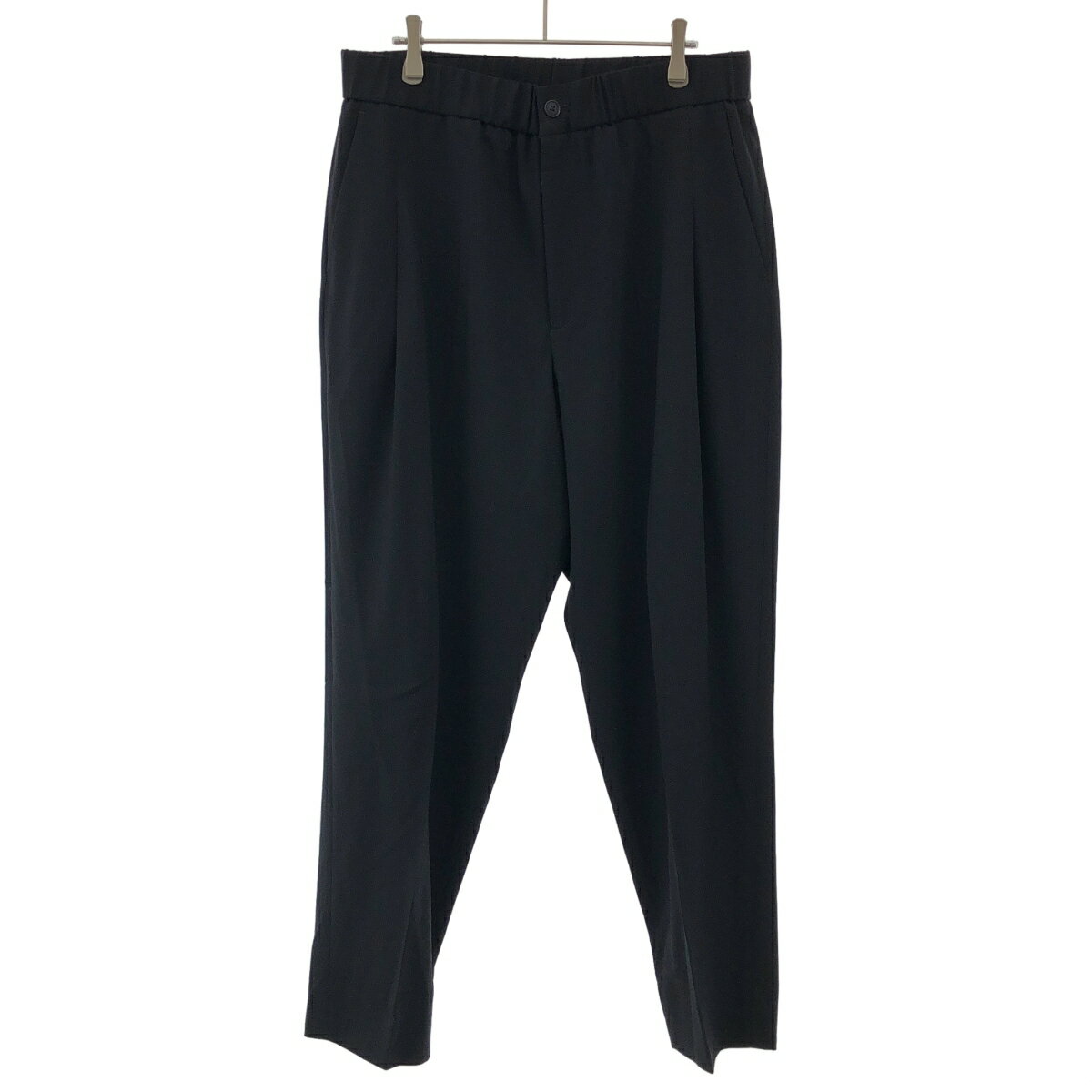 楽天MODESCAPE 楽天市場店GIORGIO ARMANI ジョルジオアルマーニ 25SS シングルタックパンツ ピュアバージンウール クレープ GM000933 TE10043 ネイビー 50 【中古】 ITVUDMJZPTUA