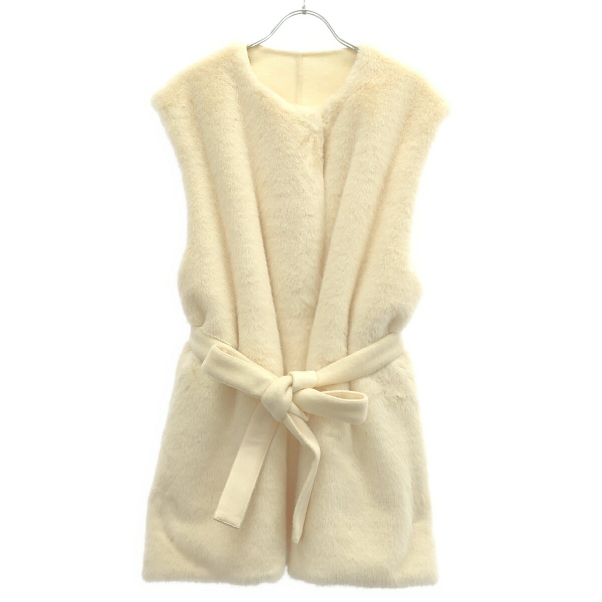 SEVEN TEN by miho kawahito セブン テン バイ ミホ リバーシブル3WAYファージレ 8A603 アイボリー系 S 【中古】 ITCZN43QK1ZC