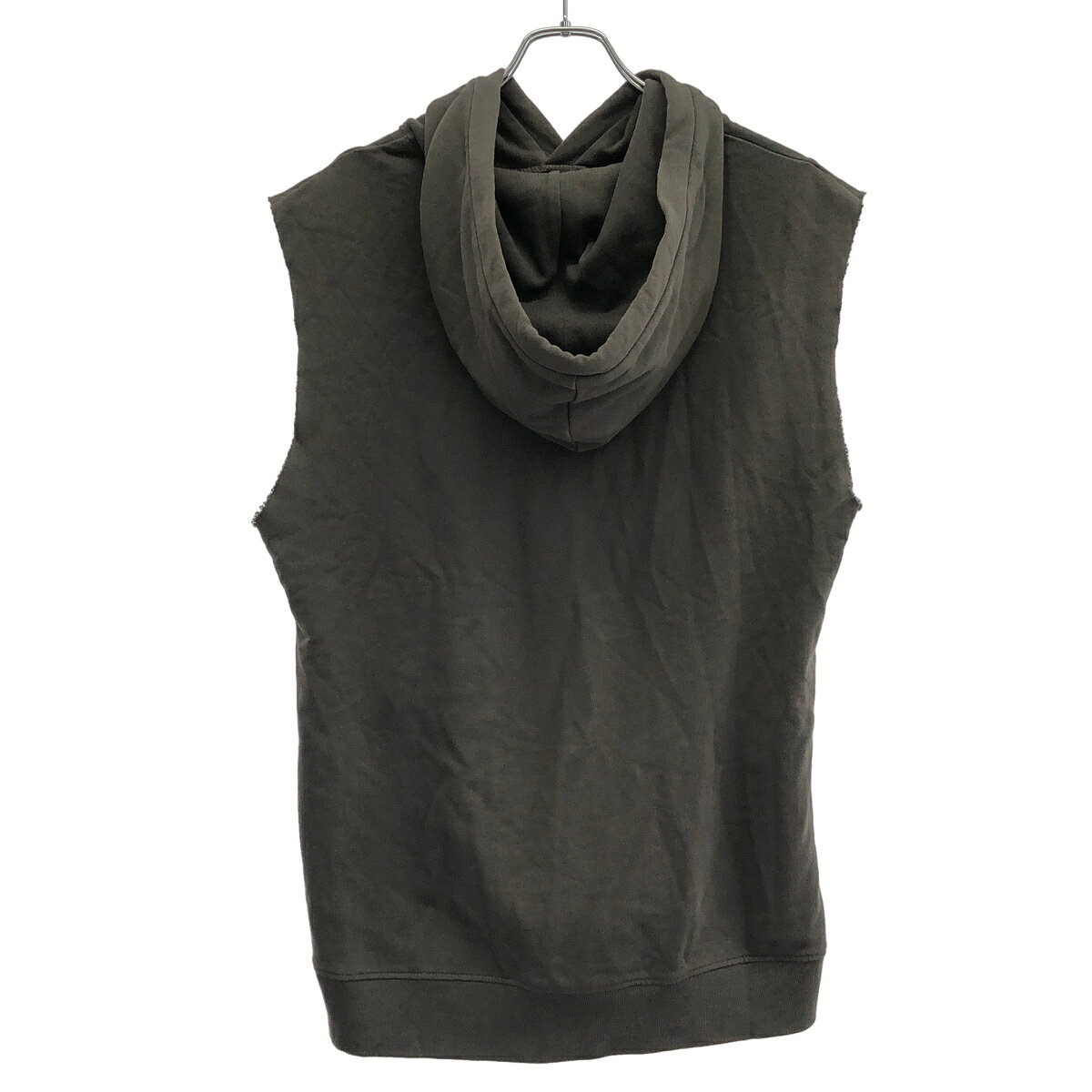 MODESCAPE 楽天市場店のALLSAINTS オールセインツ カットオフノースリーブパーカー グレー XS 【中古】 ITRQ0JKYVF76｜アングル2