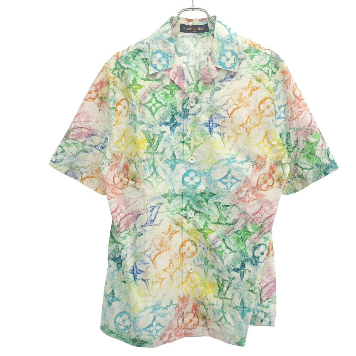 Rakuten - LOUIS VUITTON ルイヴィトン 21SS Pastel Monogram S/S SHIRT パステルモノグラムショートスリーブシャツ ZKJ HKS18W ミックス S 【中古】 ITIU0R3UVZCI