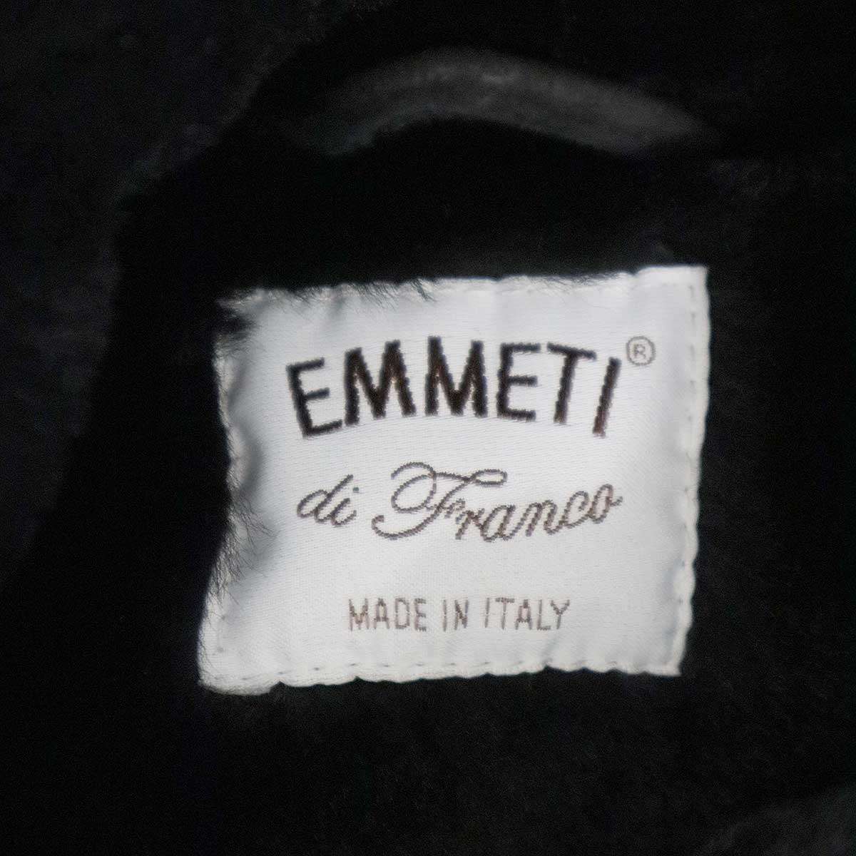 EMMETI エンメティ ニットスリーブムートンダウンジャケット ブラック 52 【中古】 ITRW9YYLDBNS