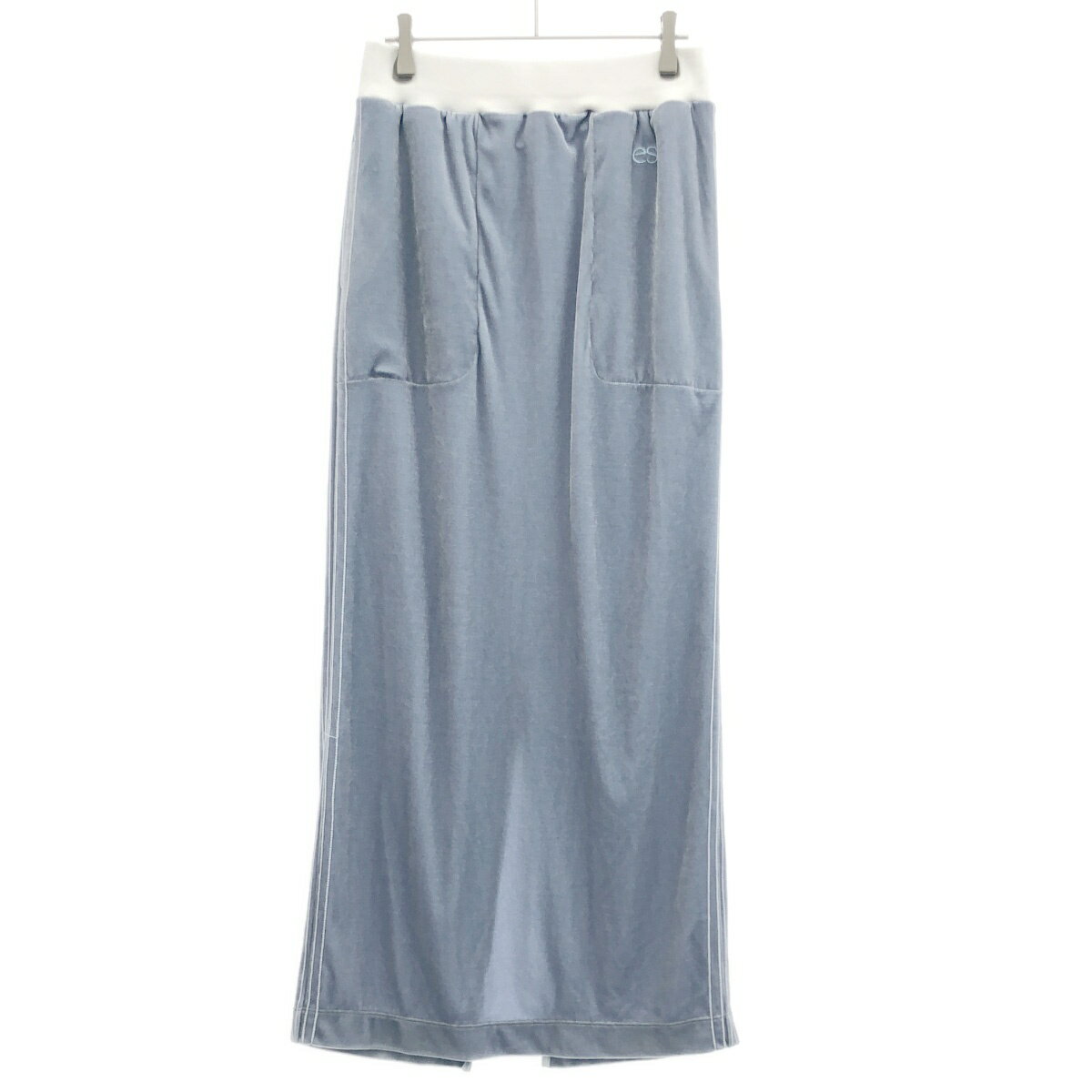 DOUBLE STANDARD CLOTHING ダブル スタンダード クロージング ESSENTIAL ベロアマキシタイトスカート 2502-011-231 ブルー 38 【中古】 ITSI4N7SKC2O