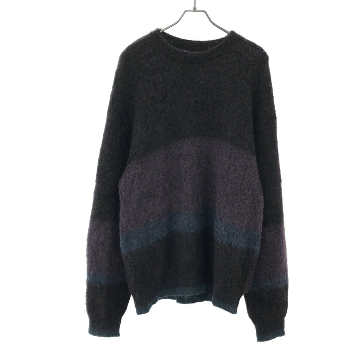 YOKE ヨーク 23AW MOHAIR BORDER CREWNECK SWEATER モヘアボーダークルーネックニットセーター YK23FW0572S ダークブラウン系 3 【中古】 IT1A90T6SP0H