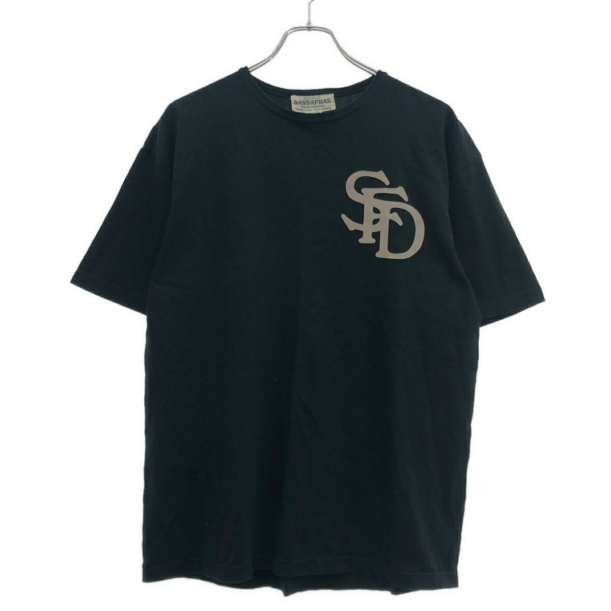 Rakuten - SASSAFRAS ササフラス リフレクタープリントTシャツ ブラック M 【中古】 ITQ06AOUXGDU