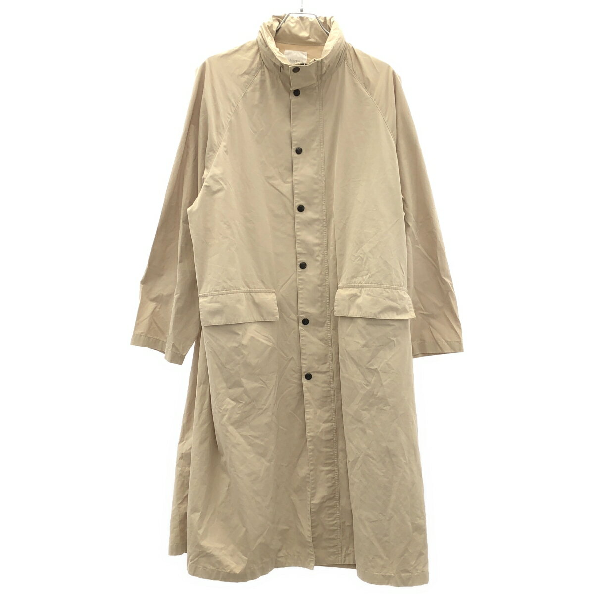 EDIFICE エディフィス フーデッドラグランコート ベージュ 1 【中古】 ITFA441NXGWB