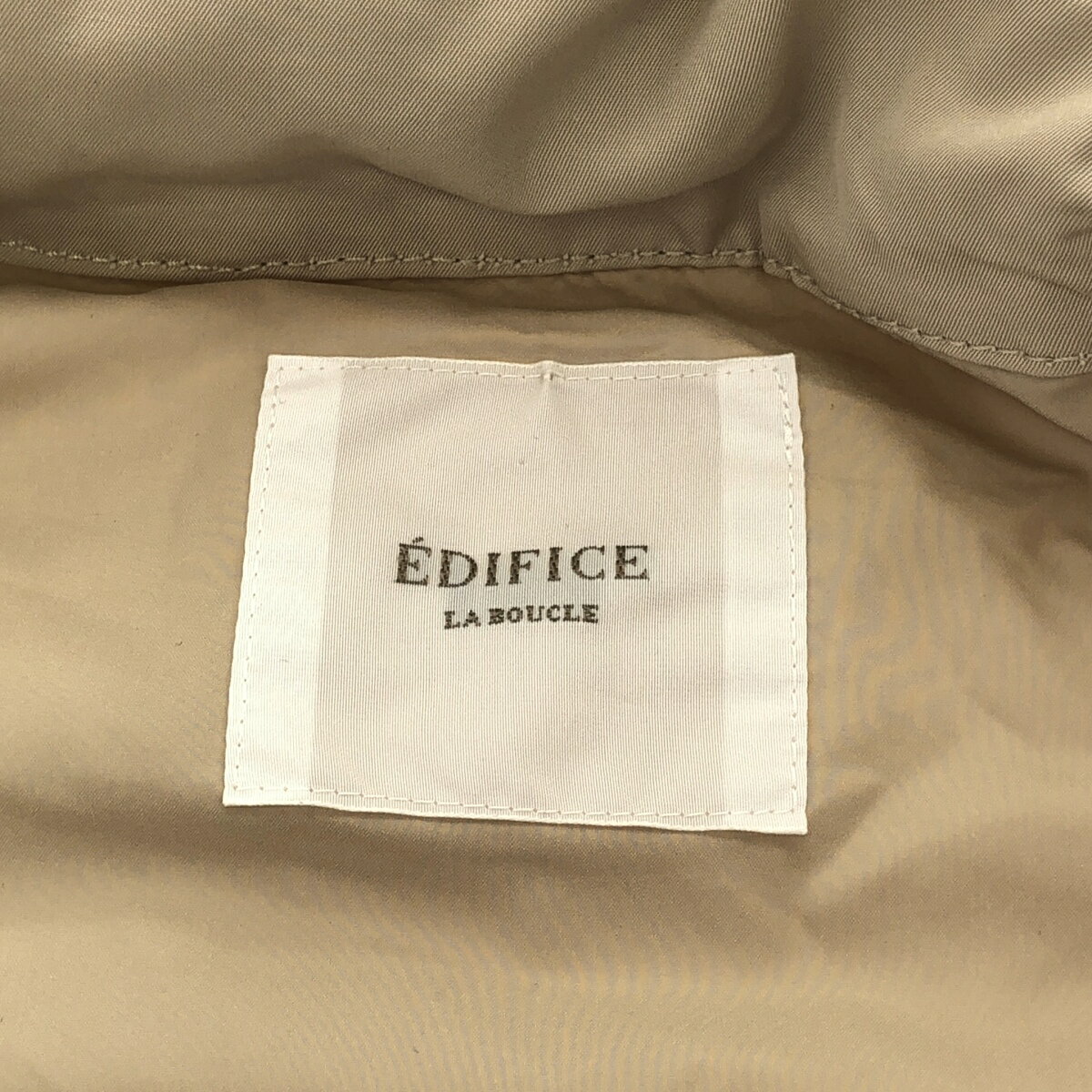 EDIFICE エディフィス フーデッドラグランコート ベージュ 1 【中古】 ITFA441NXGWB