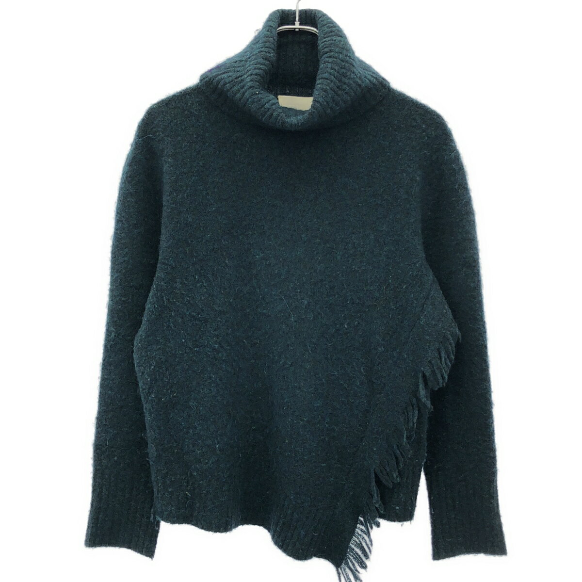 3.1 Phillip Lim スリーワンフィリップリム タートルネックフリンジニットセーター グリーン XS 【中古】 ITFJWT1WLXZQ