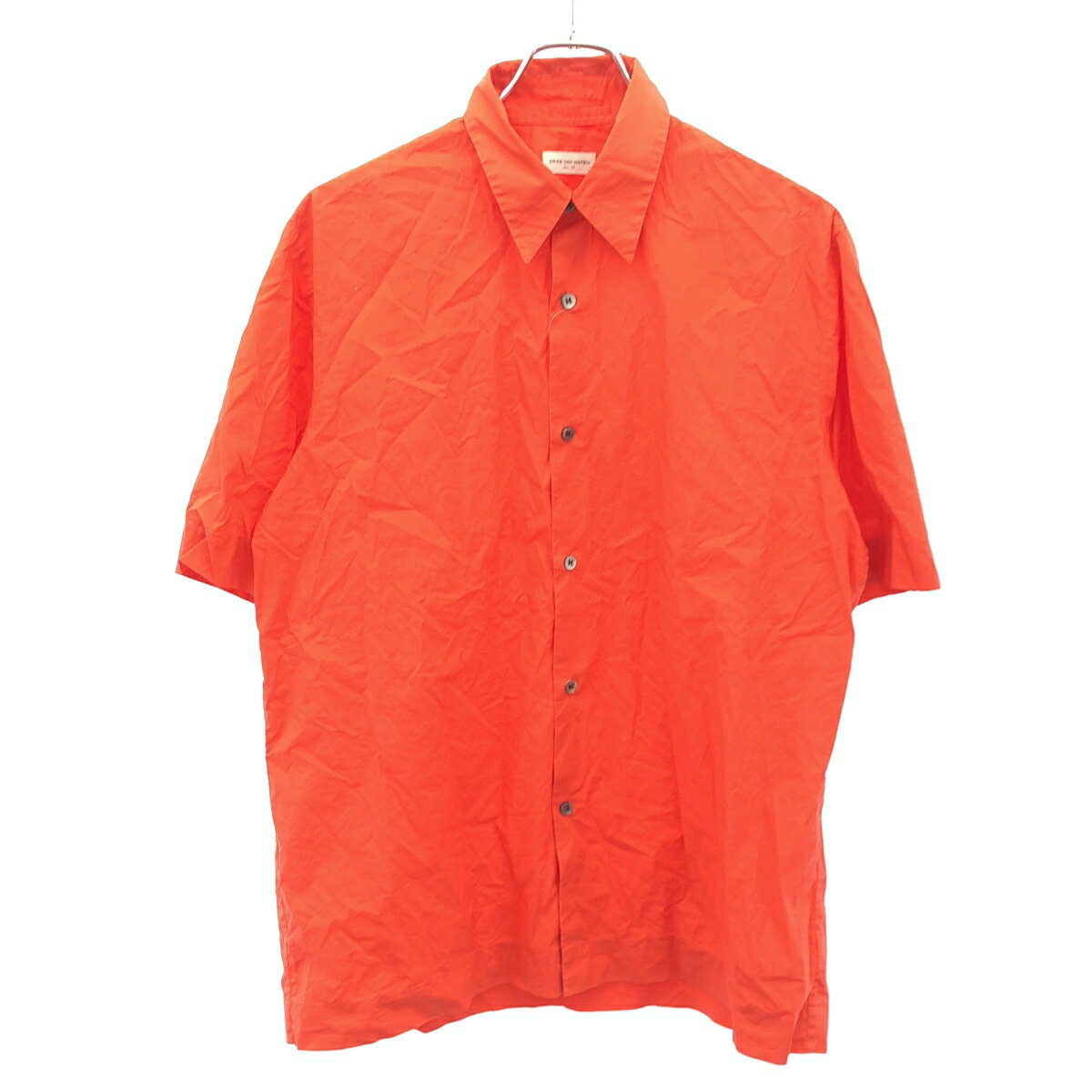 乐天商城 - DRIES VAN NOTEN ドリスヴァンノッテン ショートスリーブコットンシャツ オレンジ 48 【中古】 ITSAKN112PLK