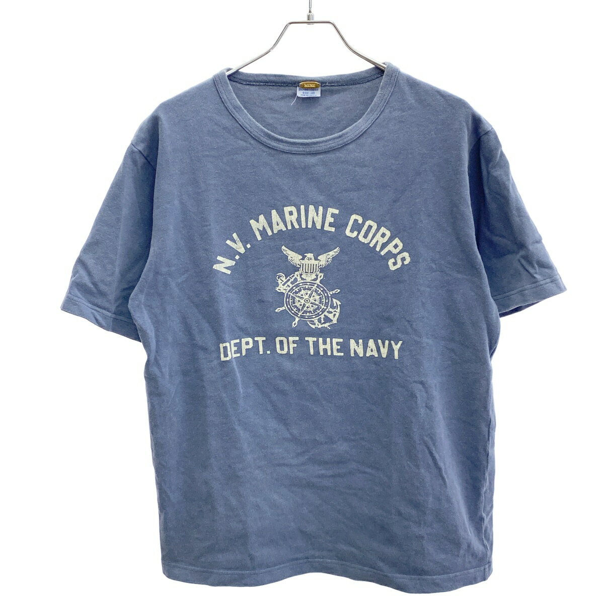 MUSE de deuxieme classe ミューズ ドゥ ドゥーズィエム クラス MARINE CORPS Tシャツ 22-070-500-4060 ネイビー S 【中古】 ITVUL9PJ2KES