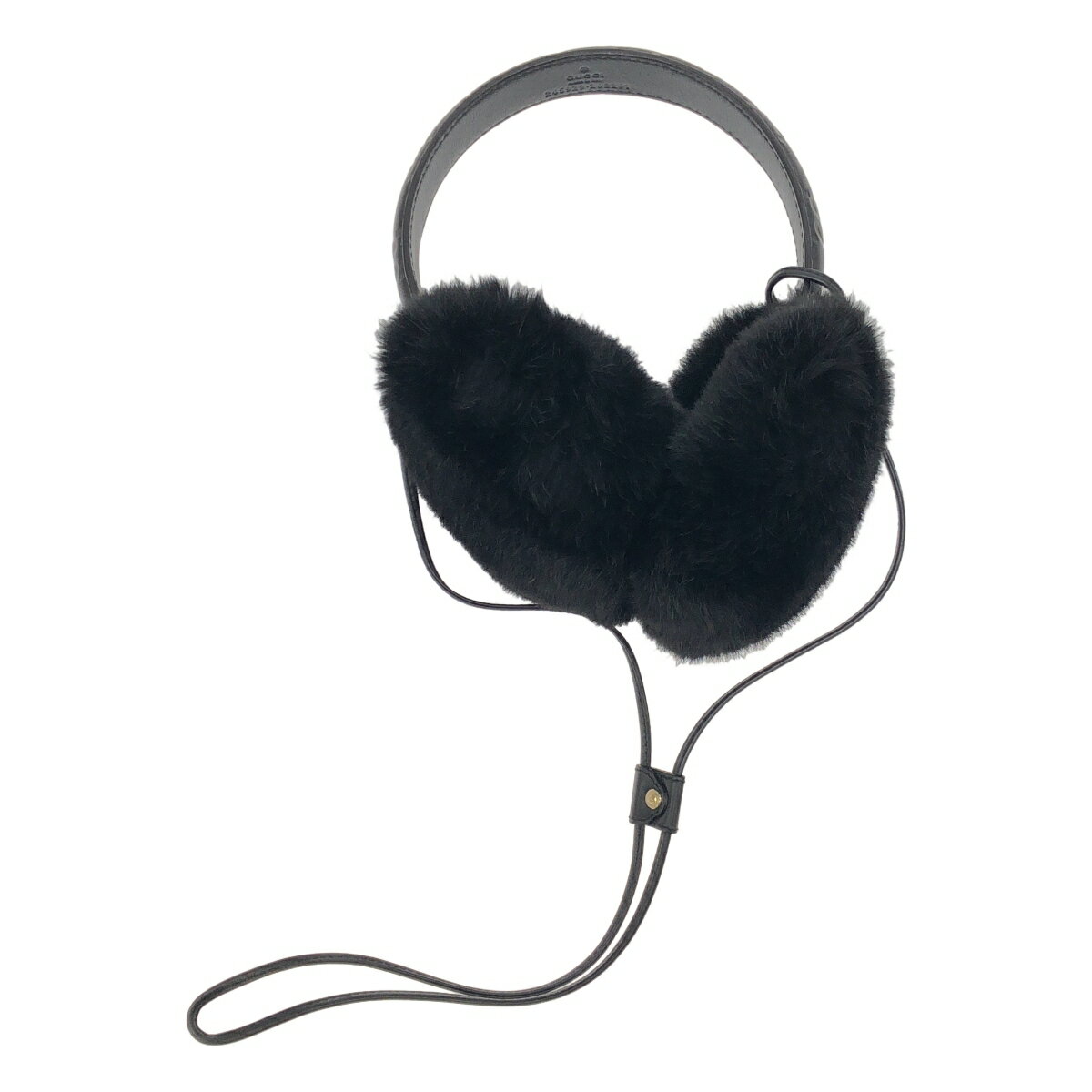 新品未使用　FENDI 耳あて・イヤーマフ ブラウン/ブラック フェンディ FENDI 21AW イヤーマフ 耳あて ズッカ柄 ボア 茶 ブラウン