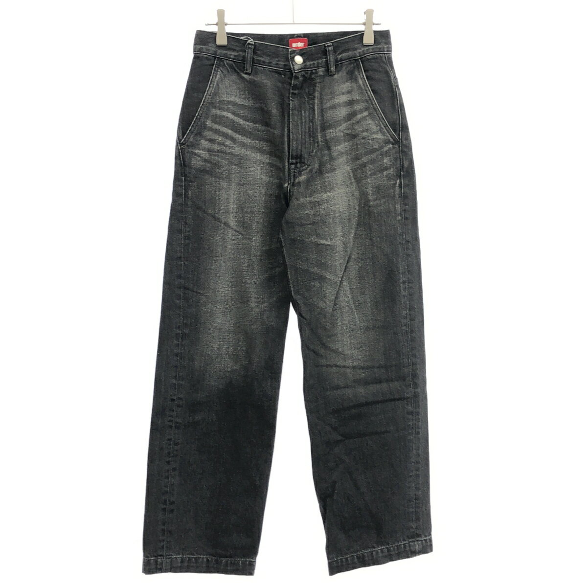order オーダー ルーズデニムパンツ order-001-3 ブラック XS 【中古】 ITW9RRXF1OQ2(4.0)
