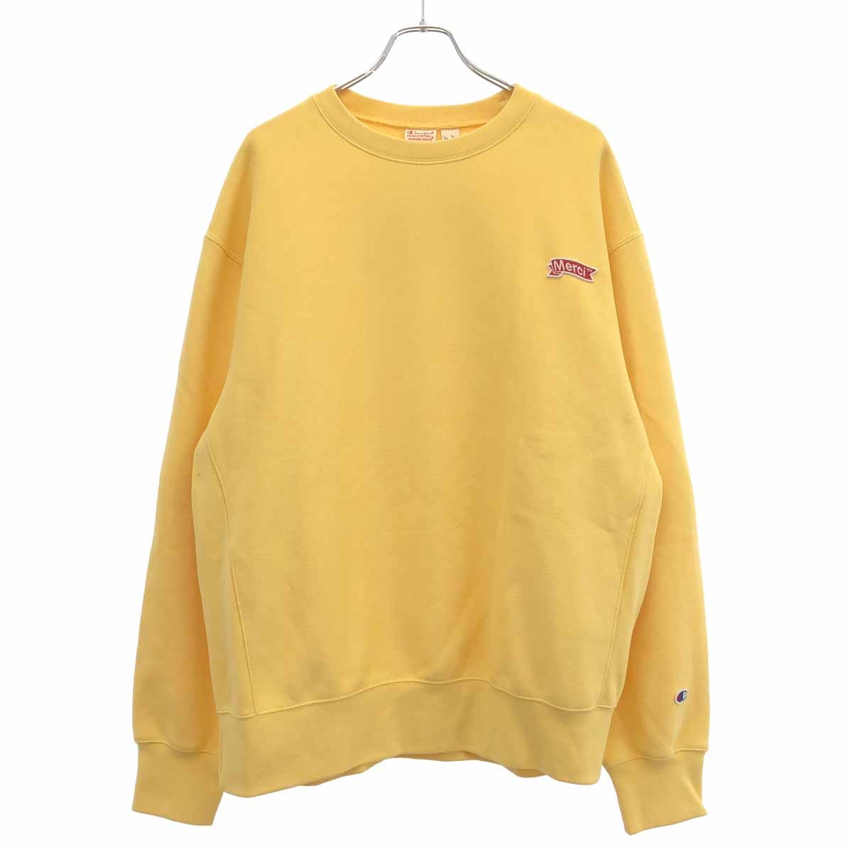 Rakuten - Merci×Champion メルシー チャンピオン スウェットトレーナー イエロー XL 【中古】 ITMJCIA1FD8Y