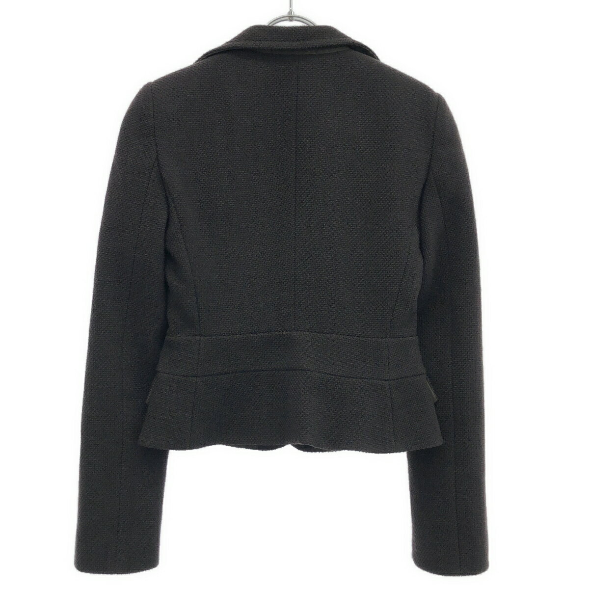 EMPORIO ARMANI エンポリオアルマーニ 2005 ビッグブローチジャケット W2G11T ブラウン 38 【中古】 IT73SX6VBAEW