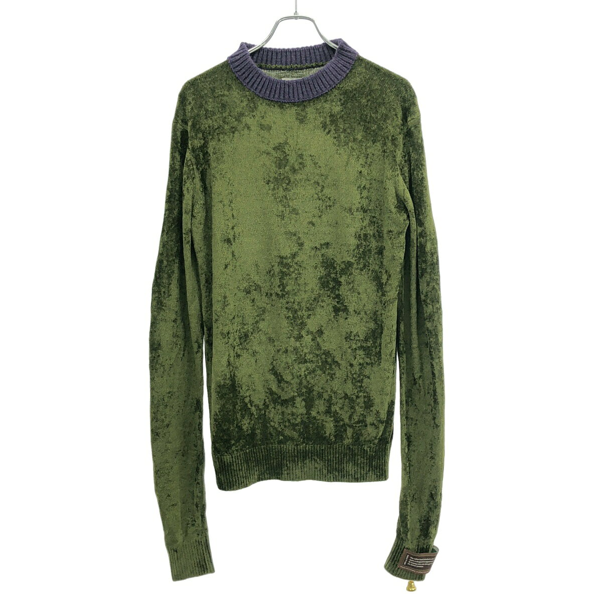 Rakuten - BED J.W. FORD ベッドフォード 25AW Long long sleeve エルボーパッチモールニットセーター 25AW-B-KT05 カーキ 1 【中古】 ITGOVP13HBA0