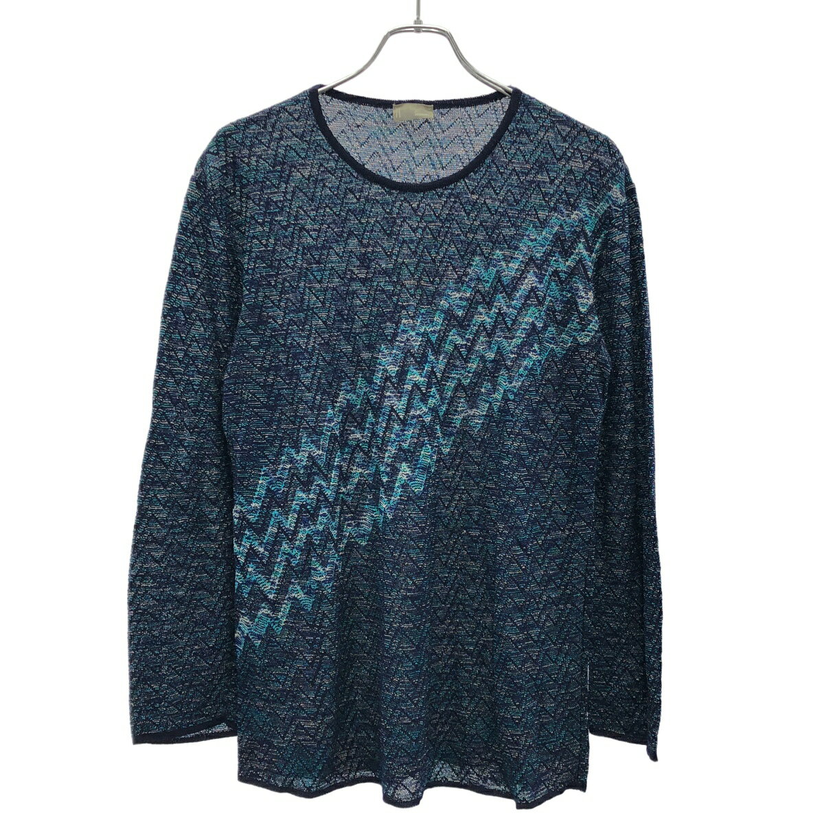 MISSONI ミッソーニ ヴィンテージニットセーター ネイビー 48 【中古】 ITEUBVLVC5ES