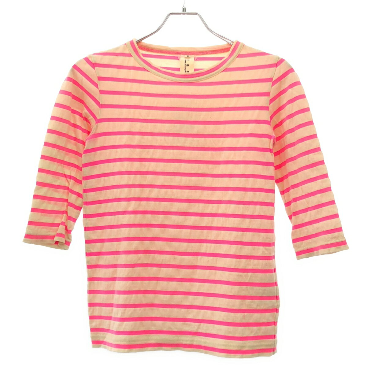 Rakuten - tao COMME des GARCONS タオ コムデギャルソン 2007AW ボーダーニットセーター 3T-T014 ピンク×ベージュ S 【中古】 ITQRHGZUQ1EE
