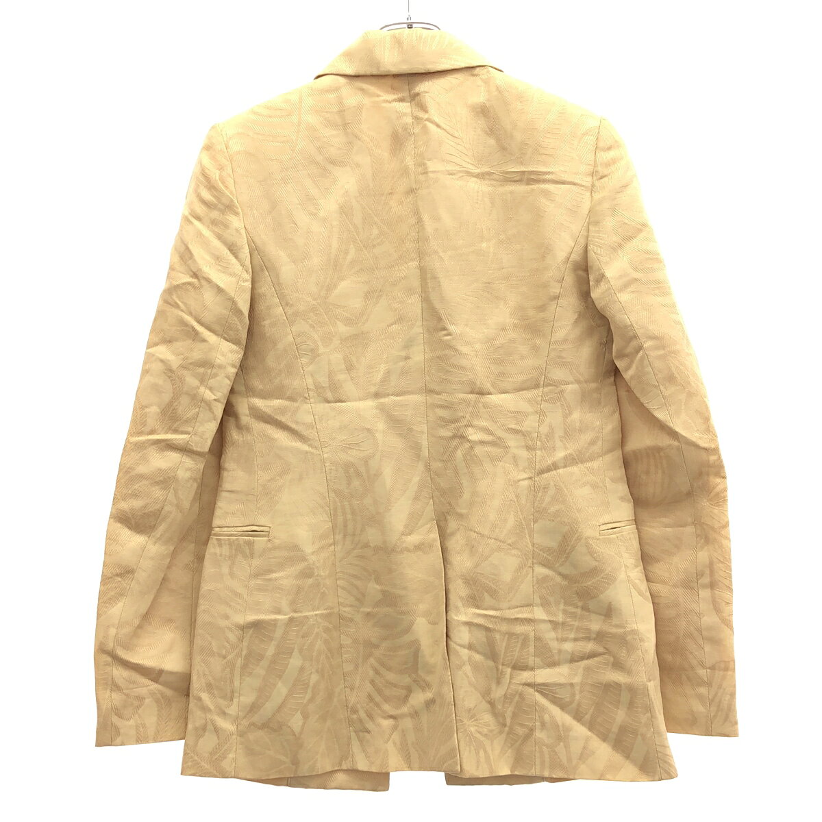 MODESCAPE 楽天市場店のKENZO ケンゾー リーフジャガードセットアップ ベージュ ジャケット38 スカート36 【中古】 IT2NH9CKLD36｜アングル2