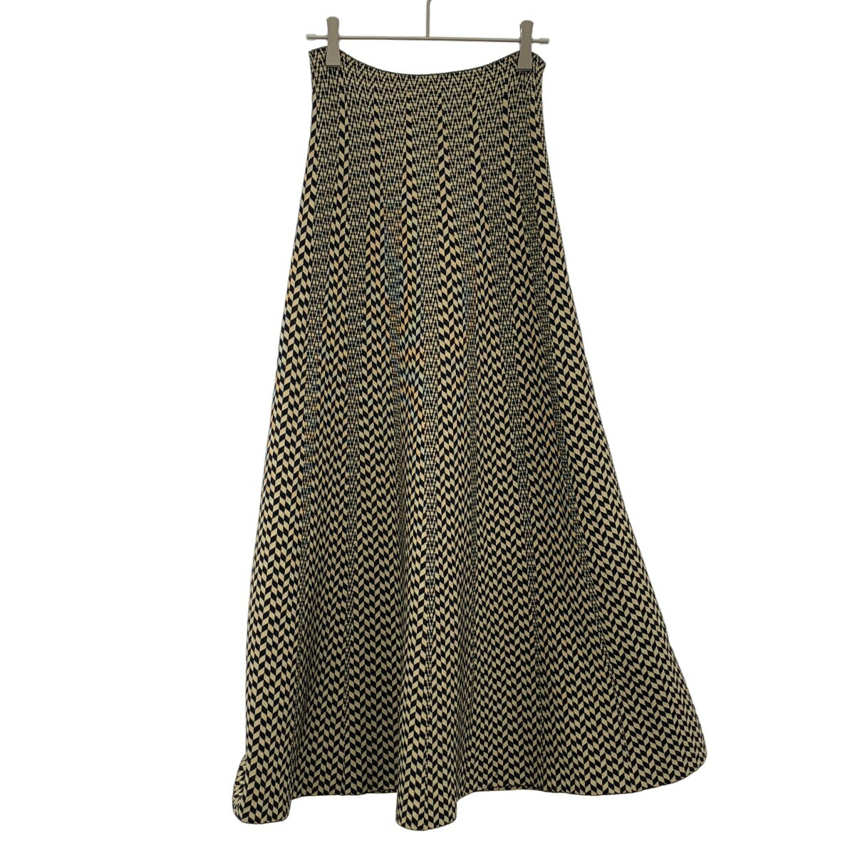 Pepa Pombo ペパポンボ 24SS ニットスカート 4110500170 ベージュ×ブラック【中古】 ITVFF97S60S2
