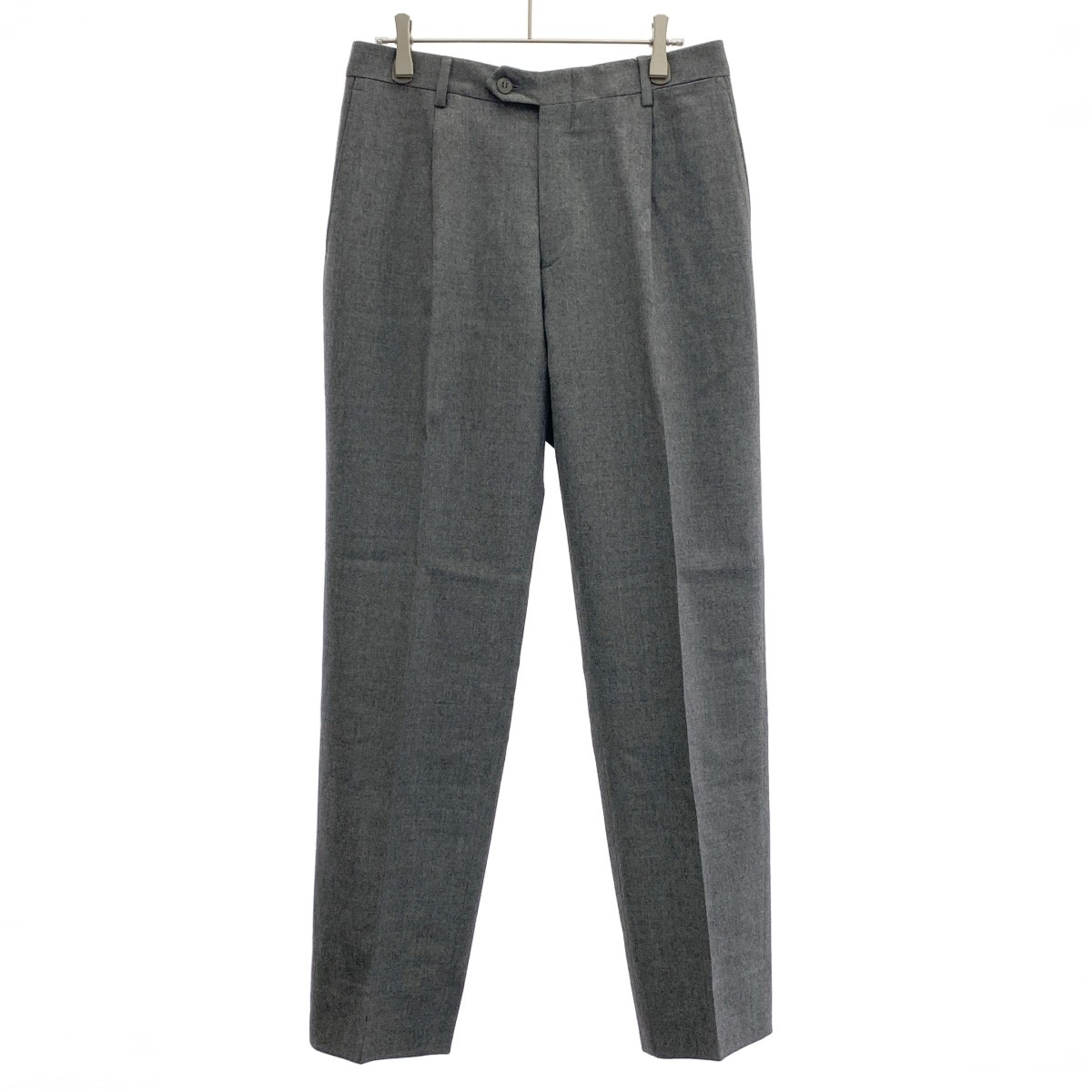 Brioni ブリオーニ ARABBA 1タックウールスラックスパンツ グレー 48 【中古】 IT6KNQ6A4GE4